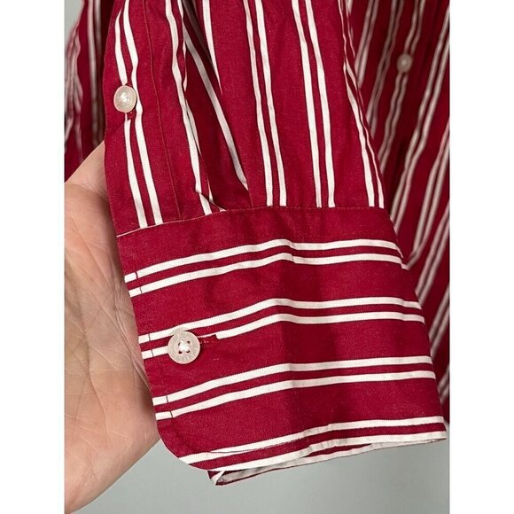 Ralph Lauren Striped Top XL Red Striped Classic Old Money Preppy Luxury Retro - Picture 5 of 12
